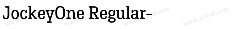 JockeyOne Regular字体转换